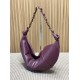 Replica Borsa a tracolla hobo Amalia YSL Saint Laurent Borgogna Imitazione