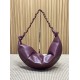 Replica Borsa a tracolla hobo Amalia YSL Saint Laurent Borgogna Imitazione
