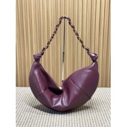 Replica Borsa a tracolla hobo Amalia YSL Saint Laurent Borgogna Imitazione