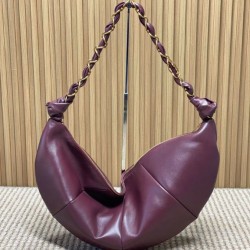 Replica Borsa a tracolla hobo Amalia YSL Saint Laurent Borgogna Imitazione