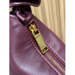 Replica Borsa a tracolla hobo Amalia YSL Saint Laurent Borgogna Imitazione