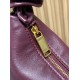 Replica Borsa a tracolla hobo Amalia YSL Saint Laurent Borgogna Imitazione