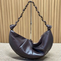 Replica Borsa a tracolla hobo Amalia YSL Saint Laurent caffè Imitazione