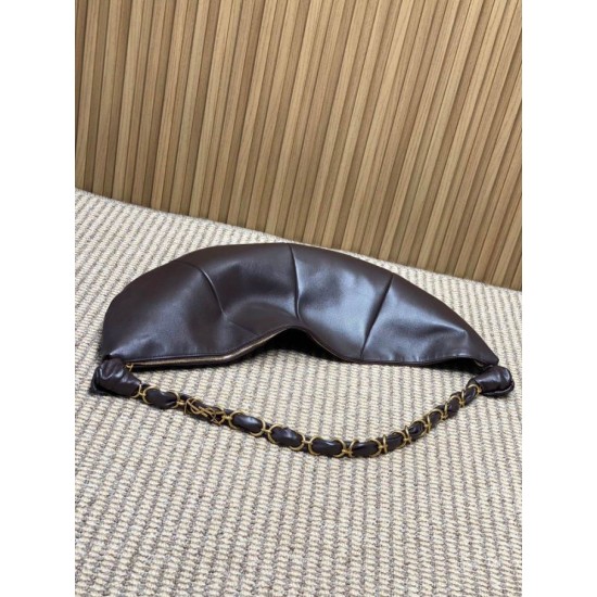 Replica Borsa a tracolla hobo Amalia YSL Saint Laurent caffè False Online Replica Borsa a tracolla hobo Amalia YSL Saint Laurent caffè Imitazione