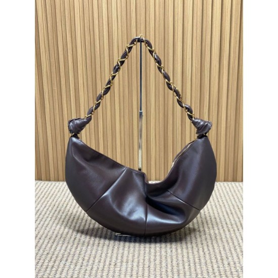 Replica Borsa a tracolla hobo Amalia YSL Saint Laurent caffè False Online Replica Borsa a tracolla hobo Amalia YSL Saint Laurent caffè Imitazione