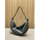 Replica Borsa a tracolla hobo Amalia YSL Saint Laurent cachi scuro Imitazione