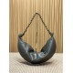 Replica Borsa a tracolla hobo Amalia YSL Saint Laurent cachi scuro Imitazione