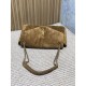 Replica Perfetta Borsa a mano grande Calypso Envelope YSL Saint Laurent scamosciata marrone Imitazioni Outlet Italia