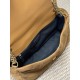 Replica Perfetta Borsa a mano grande Calypso Envelope YSL Saint Laurent scamosciata marrone Imitazioni Outlet Italia