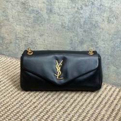 Replica Perfetta Borsa Hobo Calypso piccola YSL Saint Laurent Nera Imitazioni Outlet Italia
