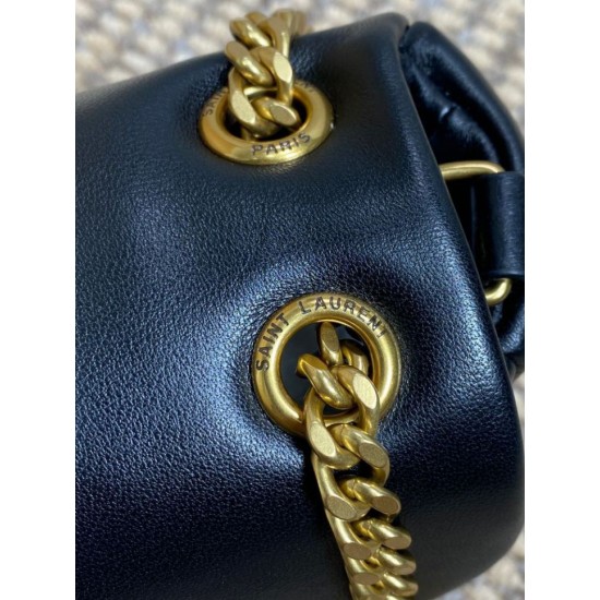 Replica Perfetta Borsa Hobo Calypso piccola YSL Saint Laurent Nera Imitazioni Outlet Italia