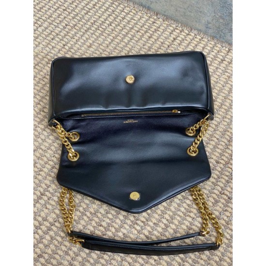 Replica Perfetta Borsa Hobo Calypso piccola YSL Saint Laurent Nera Imitazioni Outlet Italia