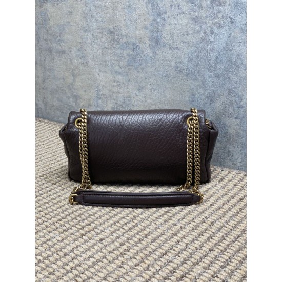 Replica Perfetta Borsa Hobo Calypso piccola YSL Saint Laurent Borgogna Imitazioni Outlet Italia