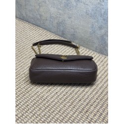 Replica Perfetta Borsa Hobo Calypso piccola YSL Saint Laurent Borgogna Imitazioni Outlet Italia