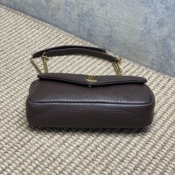 Replica Perfetta Borsa Hobo Calypso piccola YSL Saint Laurent Borgogna Imitazioni Outlet Italia