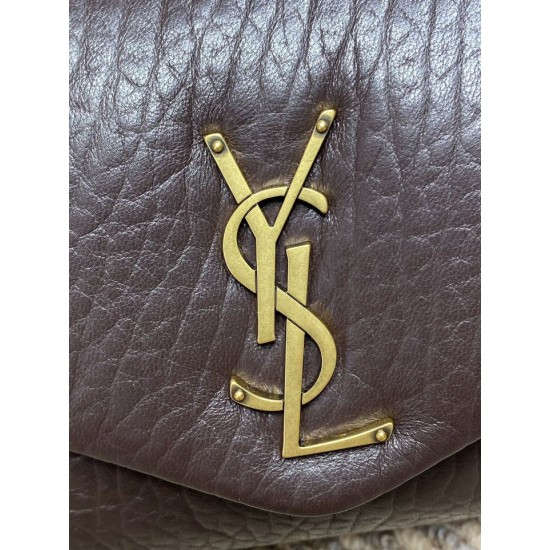 Replica Perfetta Borsa Hobo Calypso piccola YSL Saint Laurent Borgogna Imitazioni Outlet Italia