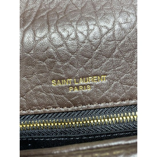 Replica Perfetta Borsa Hobo Calypso piccola YSL Saint Laurent Borgogna Imitazioni Outlet Italia