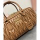 Replica Perfetta Borsa Miu Miu Arcadie Matelasse Nappa Caffè Imitazioni Outlet Italia