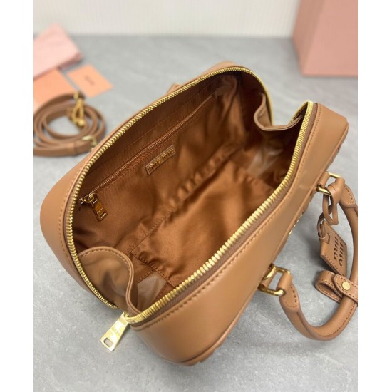 Replica Perfetta Borsa Miu Miu Arcadie Matelasse Nappa Caffè Imitazioni Outlet Italia