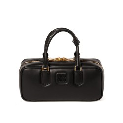 Replica Perfetta Borsa tote Miumiu Arcadie Nero Imitazioni Outlet Italia