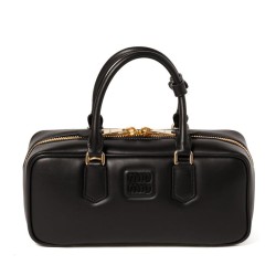 Replica Perfetta Borsa tote Miumiu Arcadie Nero Imitazioni Outlet Italia