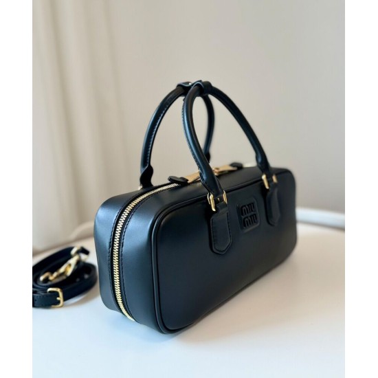 Replica Perfetta Borsa tote Miumiu Arcadie Nero Imitazioni Outlet Italia
