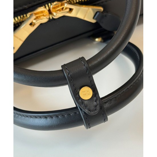 Replica Perfetta Borsa tote Miumiu Arcadie Nero Imitazioni Outlet Italia