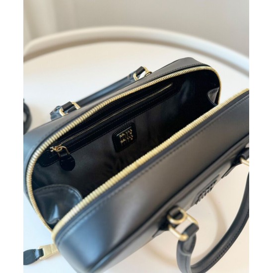 Replica Perfetta Borsa tote Miumiu Arcadie Nero Imitazioni Outlet Italia