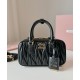 Replica Perfetta Borsa Miu Miu Arcadie Matelasse Mini nappa Nero Imitazioni Outlet Italia