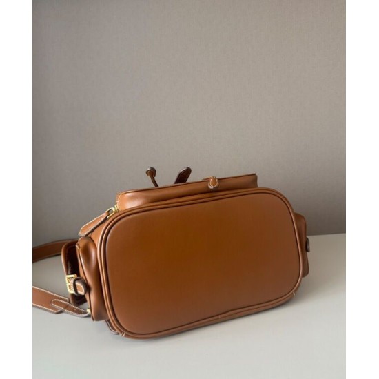 Replica Perfetta Zaino in pelle Miumiu 5BZ042 Marrone Imitazioni Outlet Italia
