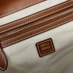 Replica Perfetta Zaino in pelle Miumiu 5BZ042 Marrone Imitazioni Outlet Italia