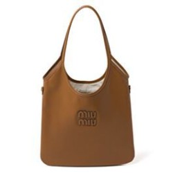 Replica Perfetta Borsa tote Miumiu IVY 5BG231 Marrone Imitazioni Outlet Italia
