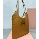 Replica Perfetta Borsa tote Miumiu IVY 5BG231 Marrone Imitazioni Outlet Italia