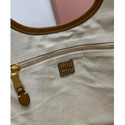 Replica Perfetta Borsa tote Miumiu IVY 5BG231 Marrone Imitazioni Outlet Italia