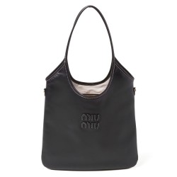Replica Perfetta Borsa tote Miu Miu IVY 5BG231 Nero Imitazioni Outlet Italia