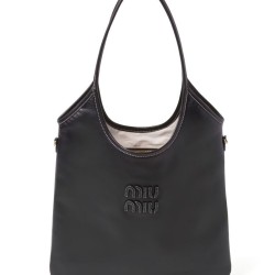 Replica Perfetta Borsa tote Miu Miu IVY 5BG231 Nero Imitazioni Outlet Italia