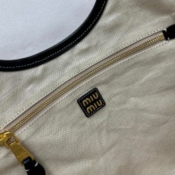 Replica Perfetta Borsa tote Miu Miu IVY 5BG231 Nero Imitazioni Outlet Italia