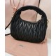 Replica Perfetta Borsa hobo mini Miu Miu Wander Matelasse Nero Imitazioni Outlet Italia