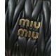 Replica Perfetta Borsa hobo mini Miu Miu Wander Matelasse Nero Imitazioni Outlet Italia