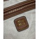 Replica Perfetta Borsa a tracolla in tela Miumiu IVY 5BG231 caffè Imitazioni Outlet Italia