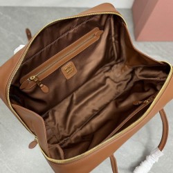 Replica Perfetta Borsa a mano Beau Miu miu 5BB117 Marrone Imitazioni Outlet Italia