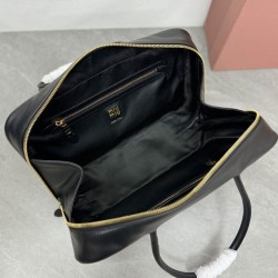 Replica Perfetta Borsa a mano Beau Miu miu 5BB117 Nero Imitazioni Outlet Italia