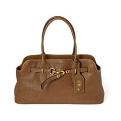 Replica Perfetta Borsa Miumiu Adventure Nappa 5BG310 Marrone Imitazioni Outlet Italia