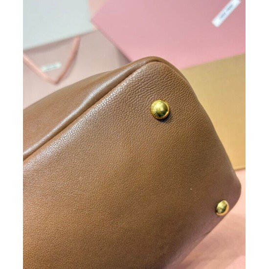 Premium Replica Borsa Miumiu Adventure Nappa 5BG310 Marrone False Online Replica Perfetta Borsa Miumiu Adventure Nappa 5BG310 Marrone Imitazioni Outlet Italia