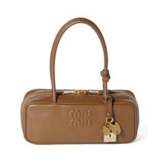 Replica Perfetta Borsa tote Miumiu Beau 5BB173 Caffè Imitazioni Outlet Italia