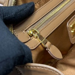 Replica Perfetta Borsa tote Miumiu Beau 5BB173 Caffè Imitazioni Outlet Italia