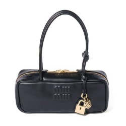 Replica Perfetta Borsa tote Miumiu Beau 5BB173 Nero Imitazioni Outlet Italia