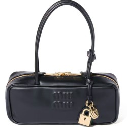 Replica Perfetta Borsa tote Miumiu Beau 5BB173 Nero Imitazioni Outlet Italia