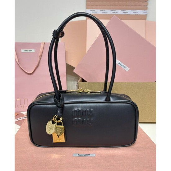 Replica Perfetta Borsa tote Miumiu Beau 5BB173 Nero Imitazioni Outlet Italia