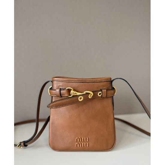 Premium Replica Pochette Miu Miu 5NR461 Marrone False Online Replica Perfetta Pochette Miu Miu 5NR461 Marrone Imitazioni Outlet Italia